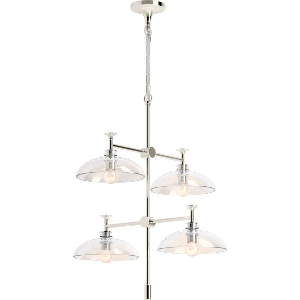 Kohler - ToneE 24'' chandelier - Polished Nickel
