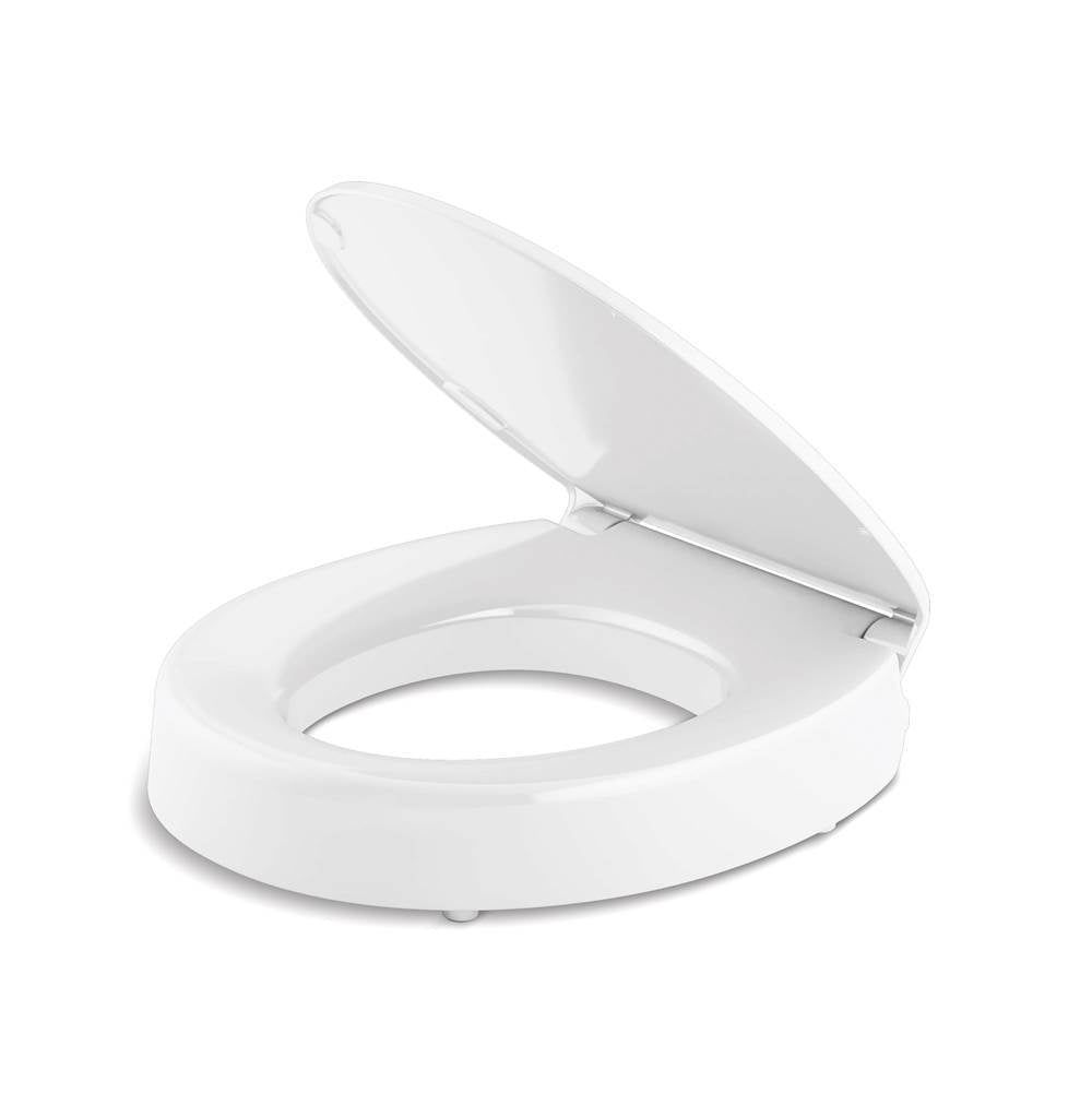 Hyten Elevated Quiet-CloseE round-front toilet seat