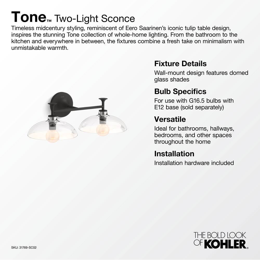 ToneE Two-light sconce