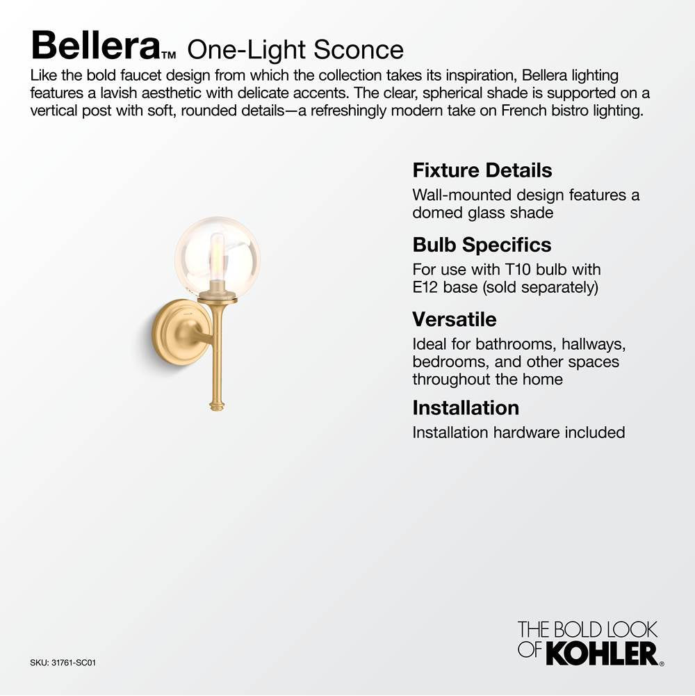 BelleraE One-light sconce