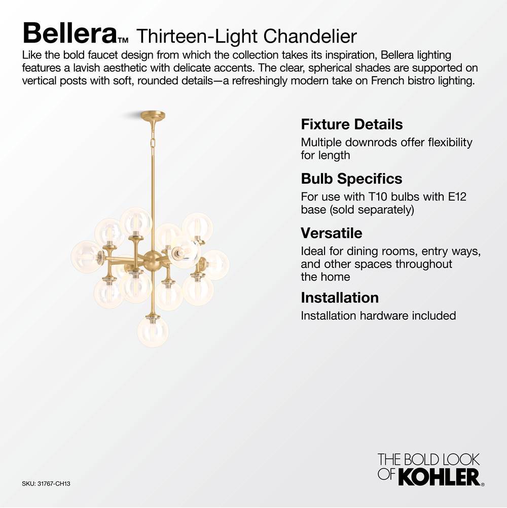 BelleraE 32'' chandelier