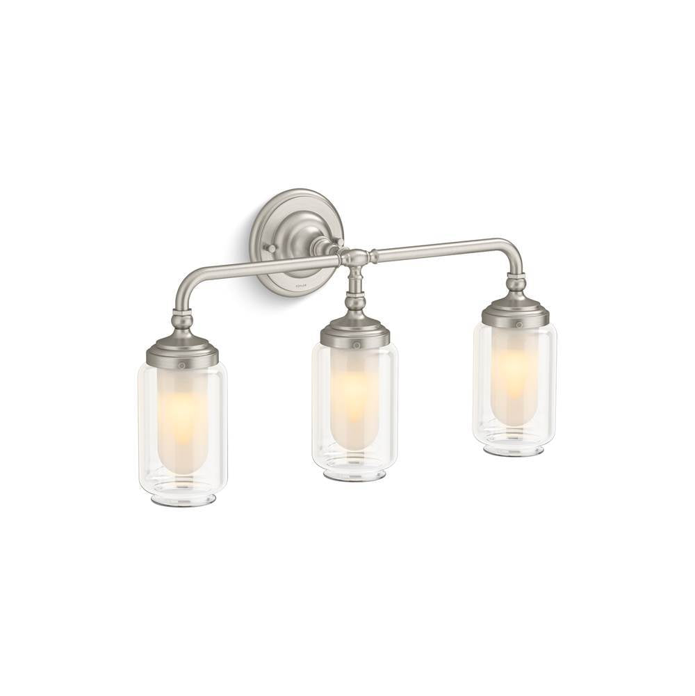 Kohler - Artifacts Three-light sconce - Brushed Nickel