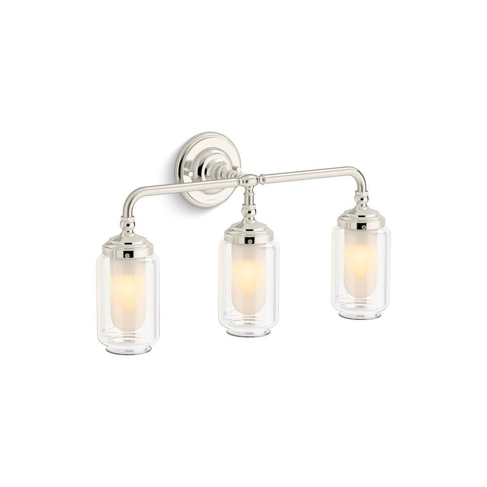 Kohler - Artifacts Three-light sconce - Polished Nickel
