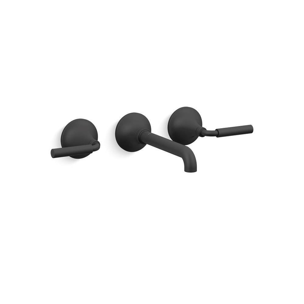 Kohler - ToneE Wall-mount bathroom sink faucet trim, 1.2 gpm - Matte Black