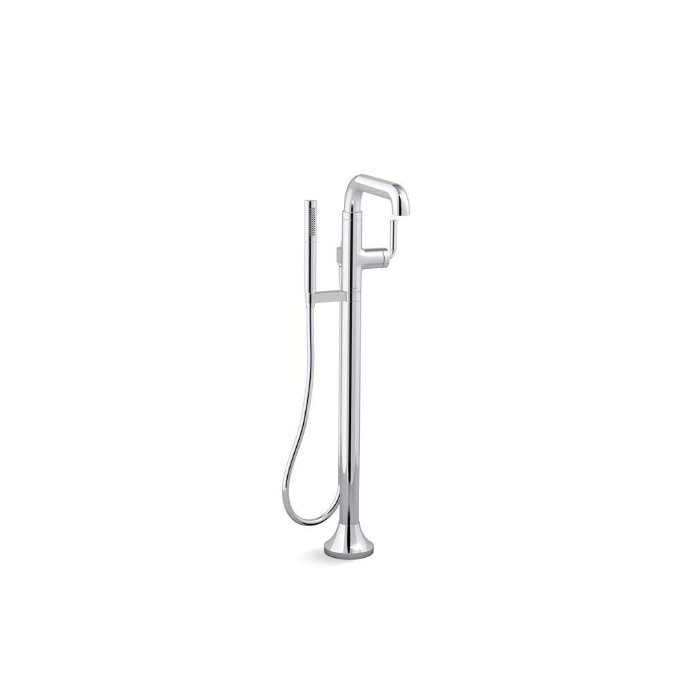 Kohler - ToneE Floor-mount bath filler trim with handshower - Polished Chrome