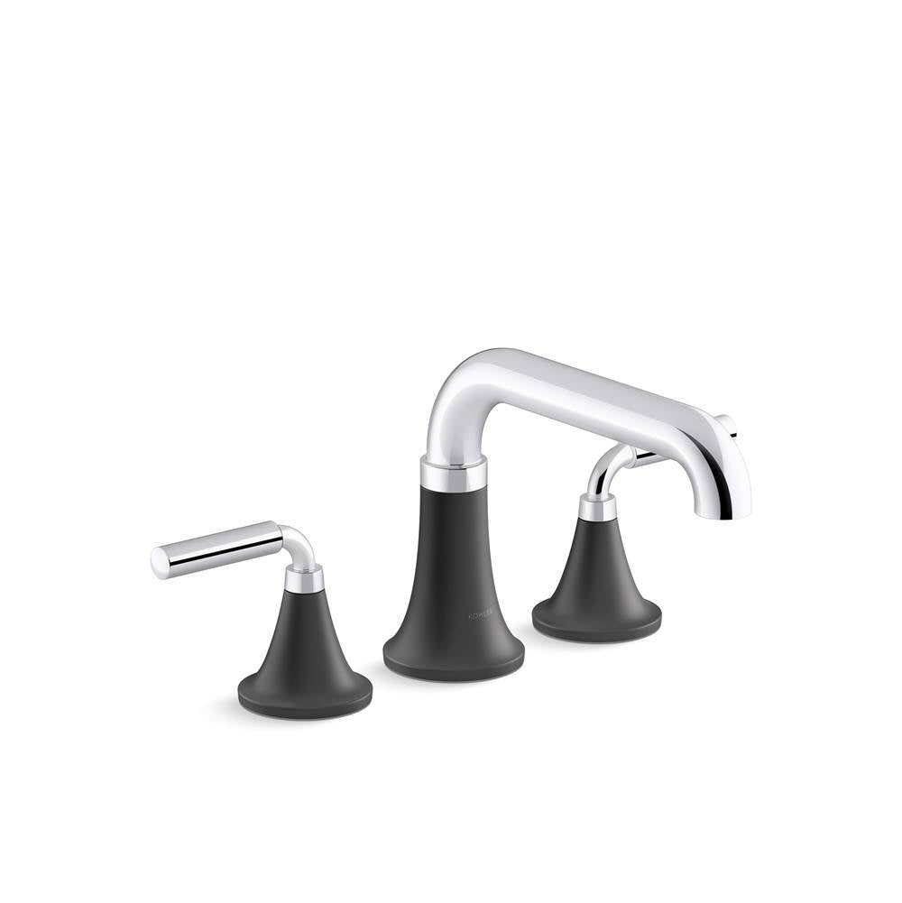Kohler - ToneE Deck-mount bath faucet trim - Polished Chrome With Matte Black