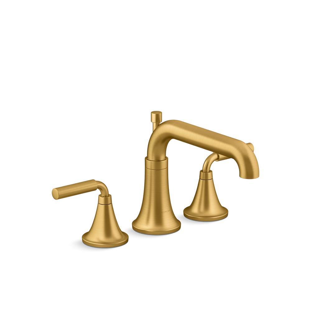 Kohler - ToneE Deck-mount bath faucet trim with diverter - Vibrant Brushed Moderne Brass