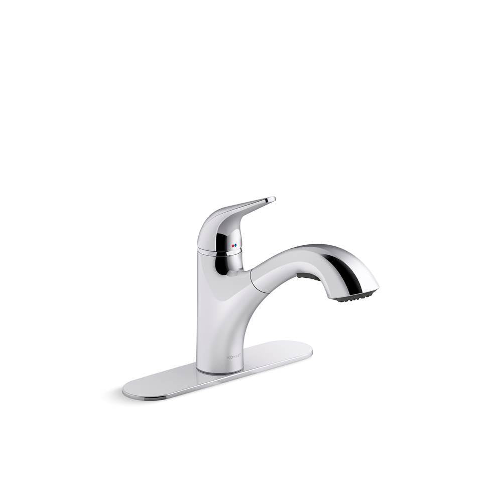 Jolt Pull-out kitchen sink faucet with two-function sprayhead