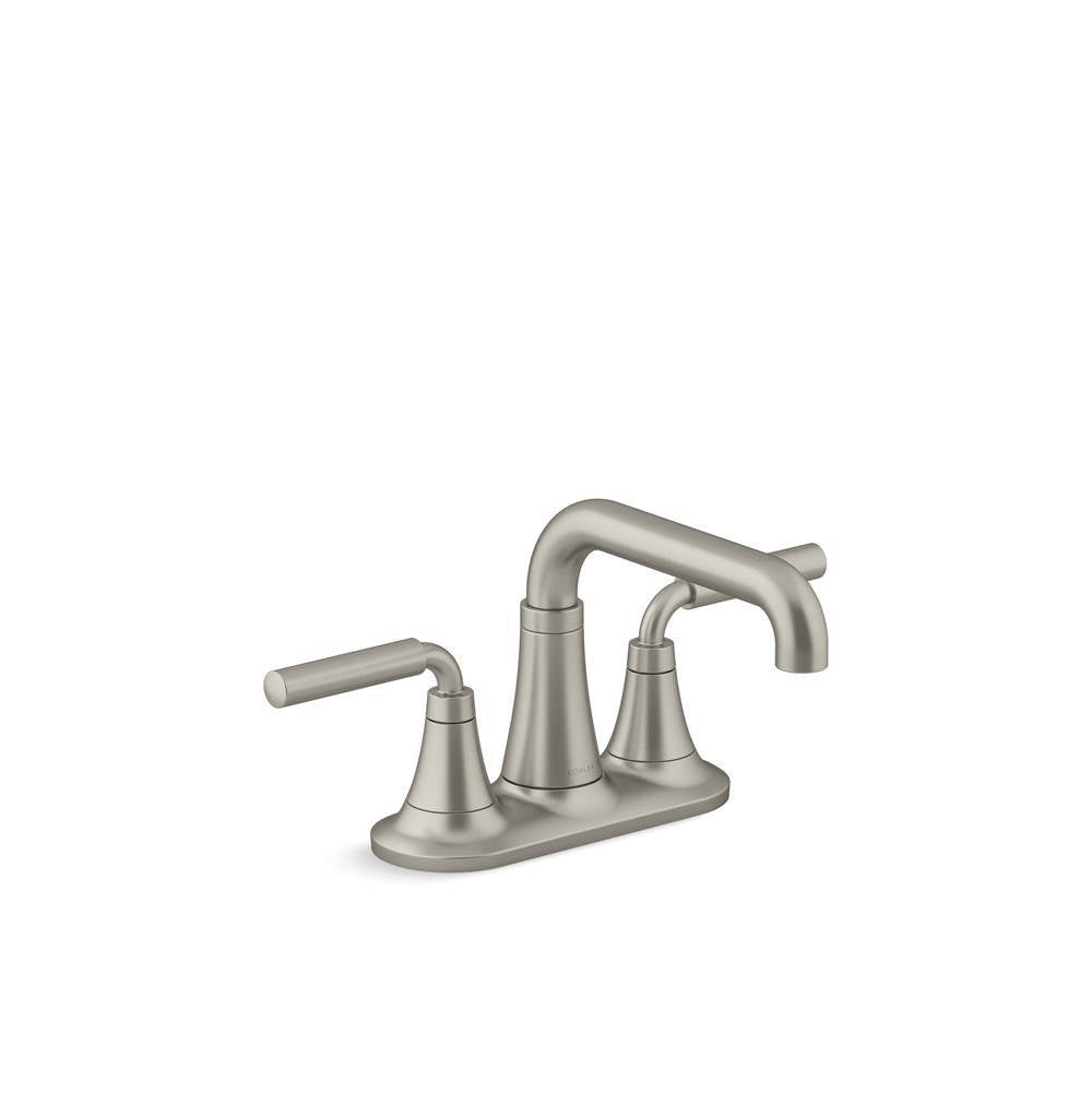 Kohler - ToneE Centerset bathroom sink faucet, 1.2 gpm - Vibrant Brushed Nickel
