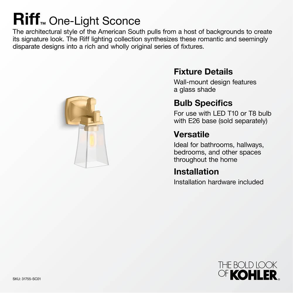 Riff One-light sconce