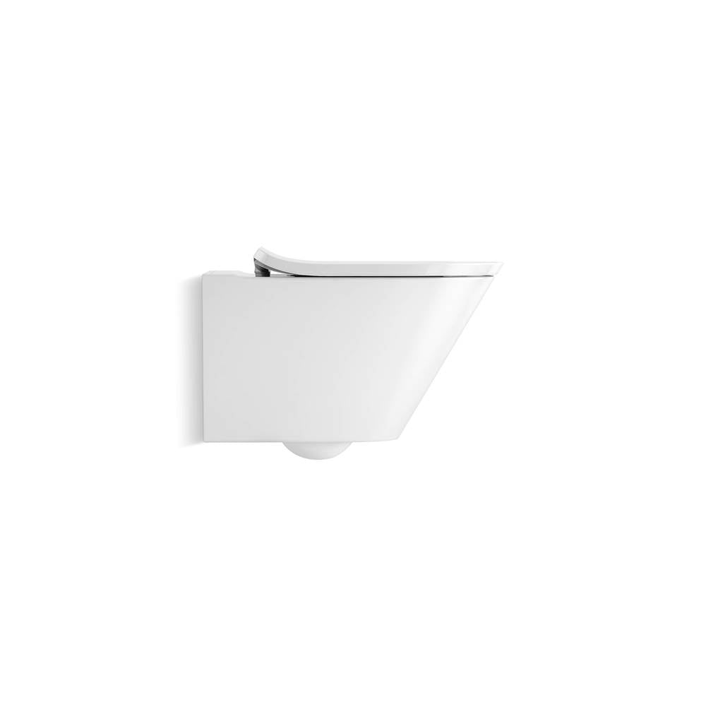 Brazn Wall-hung round-front toilet, dual-flush