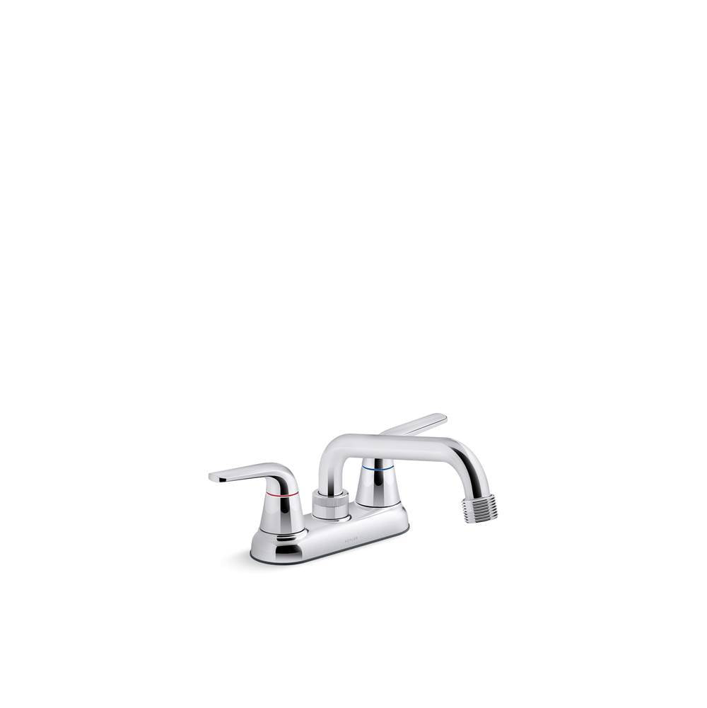 Kohler - Jolt Two-handle utility sink faucet with 3/4'' threaded GHT spout - Polished Chrome