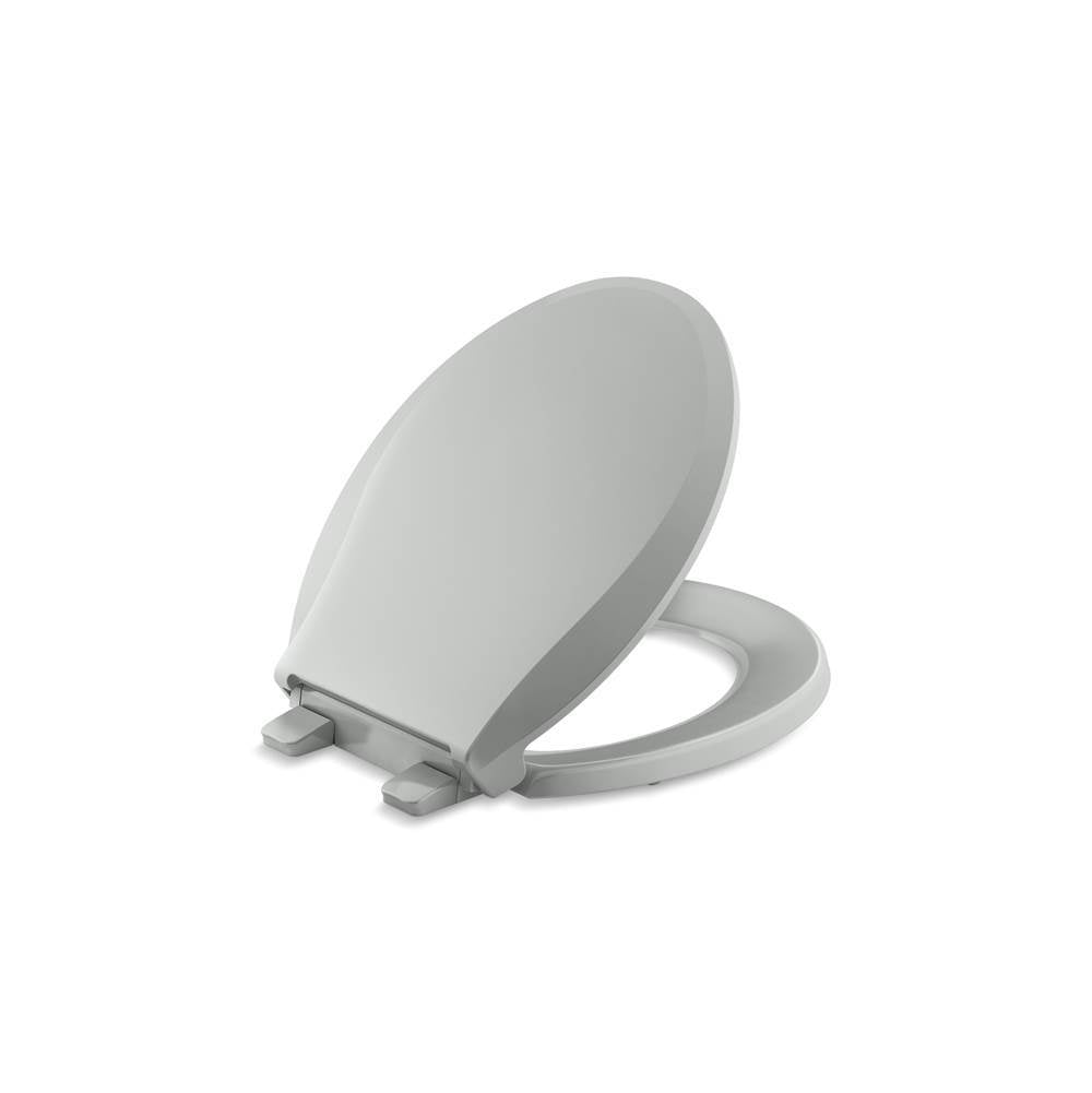 Kohler - Cachet ReadyLatch Quiet-CloseE round-front toilet seat - Ice Grey