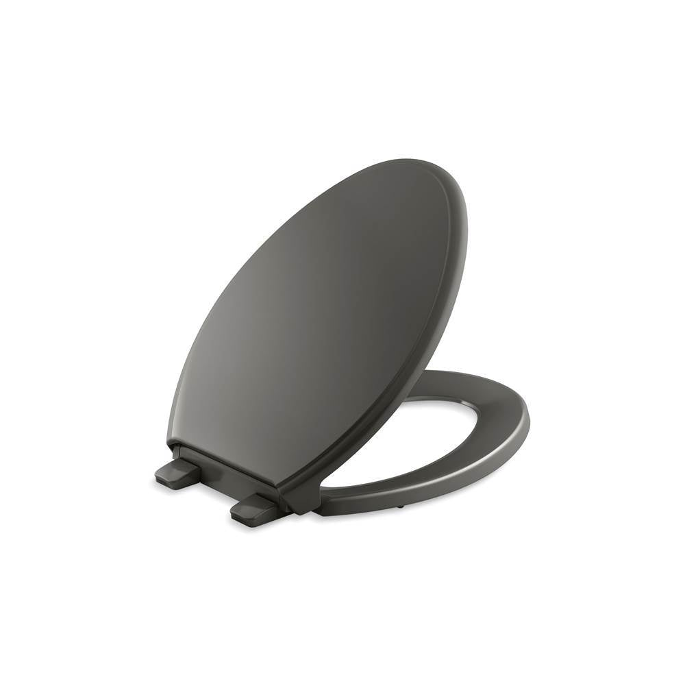 Kohler - GlenburyE ReadyLatch Quiet-CloseE elongated toilet seat - Thunder Grey
