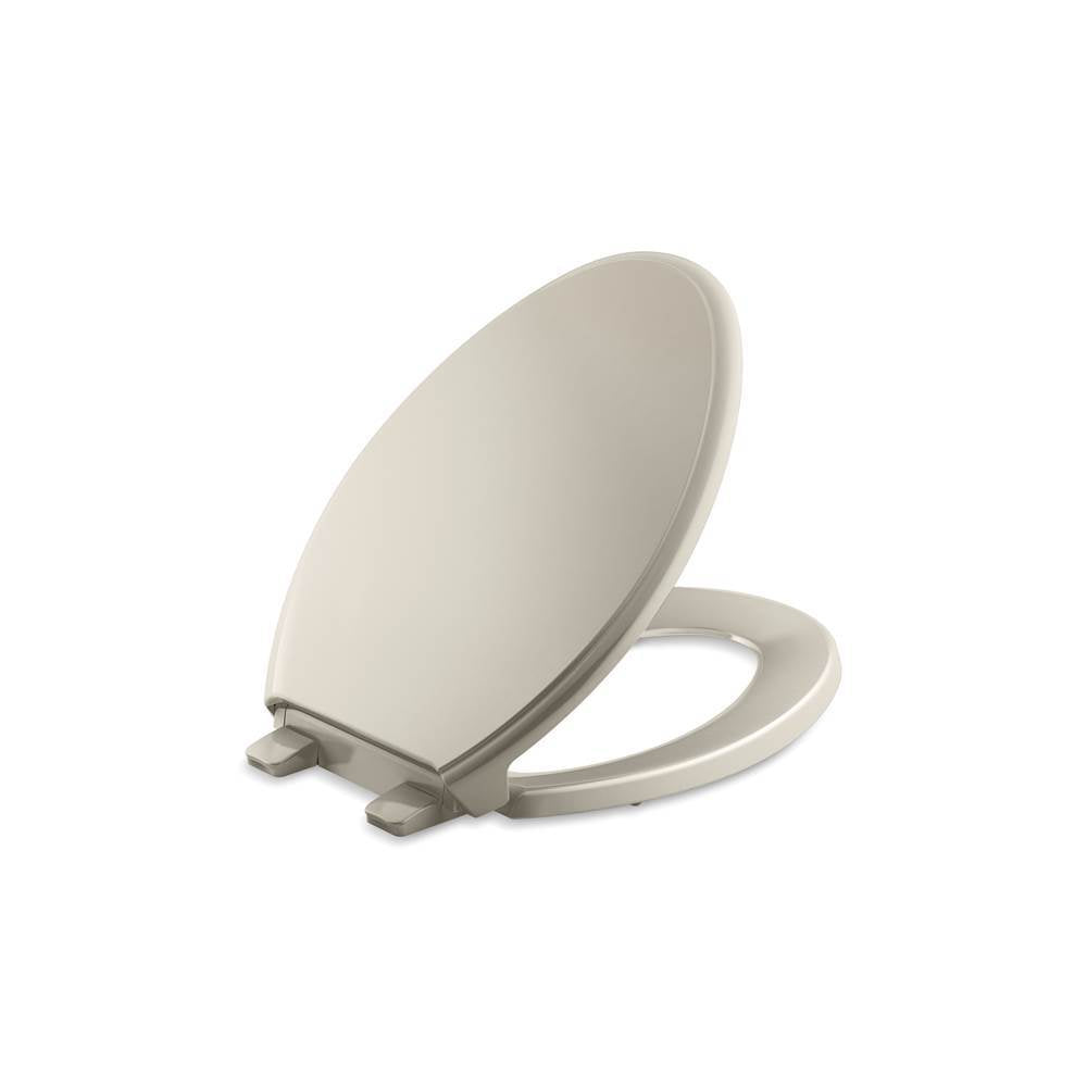 Kohler - GlenburyE ReadyLatch Quiet-CloseE elongated toilet seat - Sandbar
