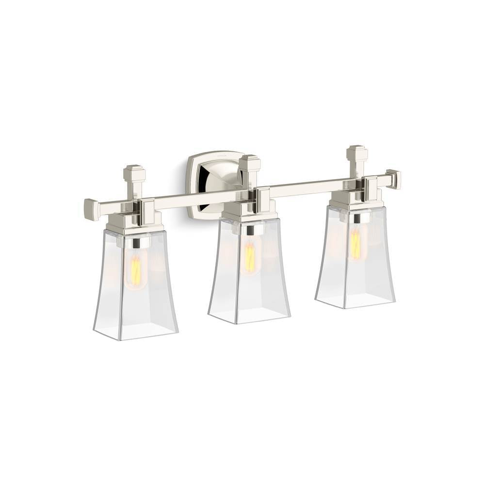 Kohler - Riff Three-light sconce - Polished Nickel