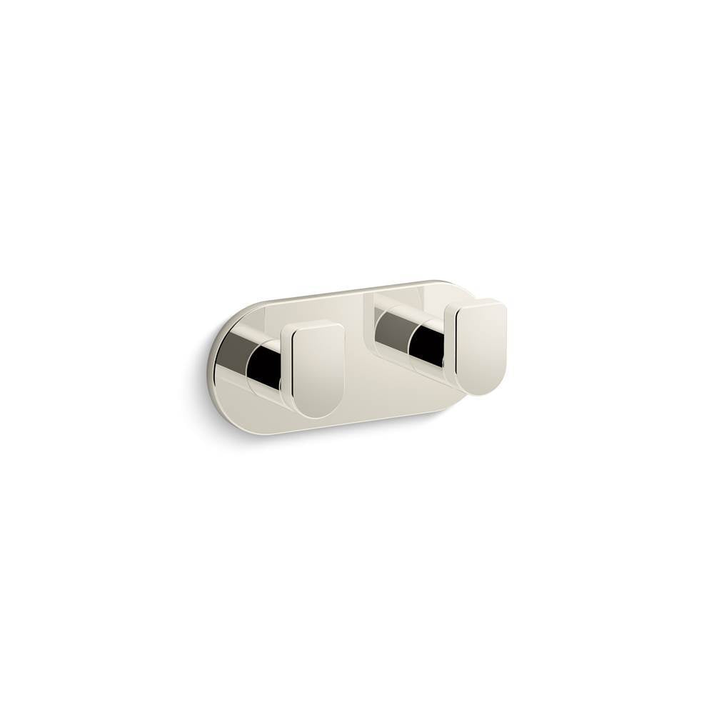 Kohler - Composed Double robe hook - Vibrant Polished Nickel