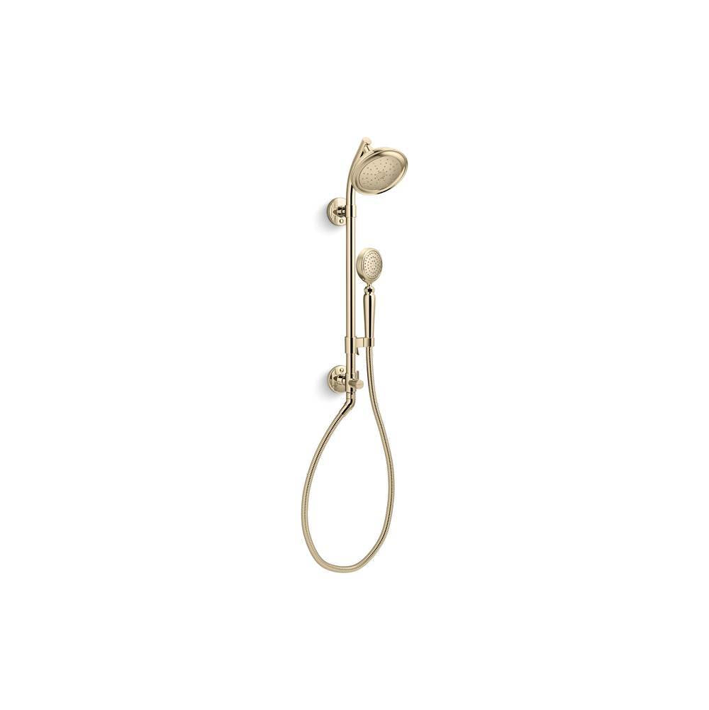 Kohler - Artifacts HydroRail-S shower column kit, 1.75 gpm - Vibrant French Gold