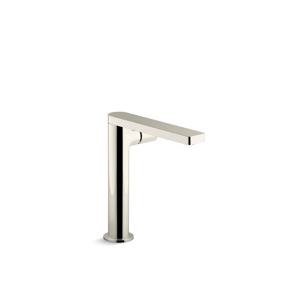 Kohler - Composed Tall single-handle bathroom sink faucet with Cylindrical handle, 1.2 gpm - Vibrant Polished Nickel