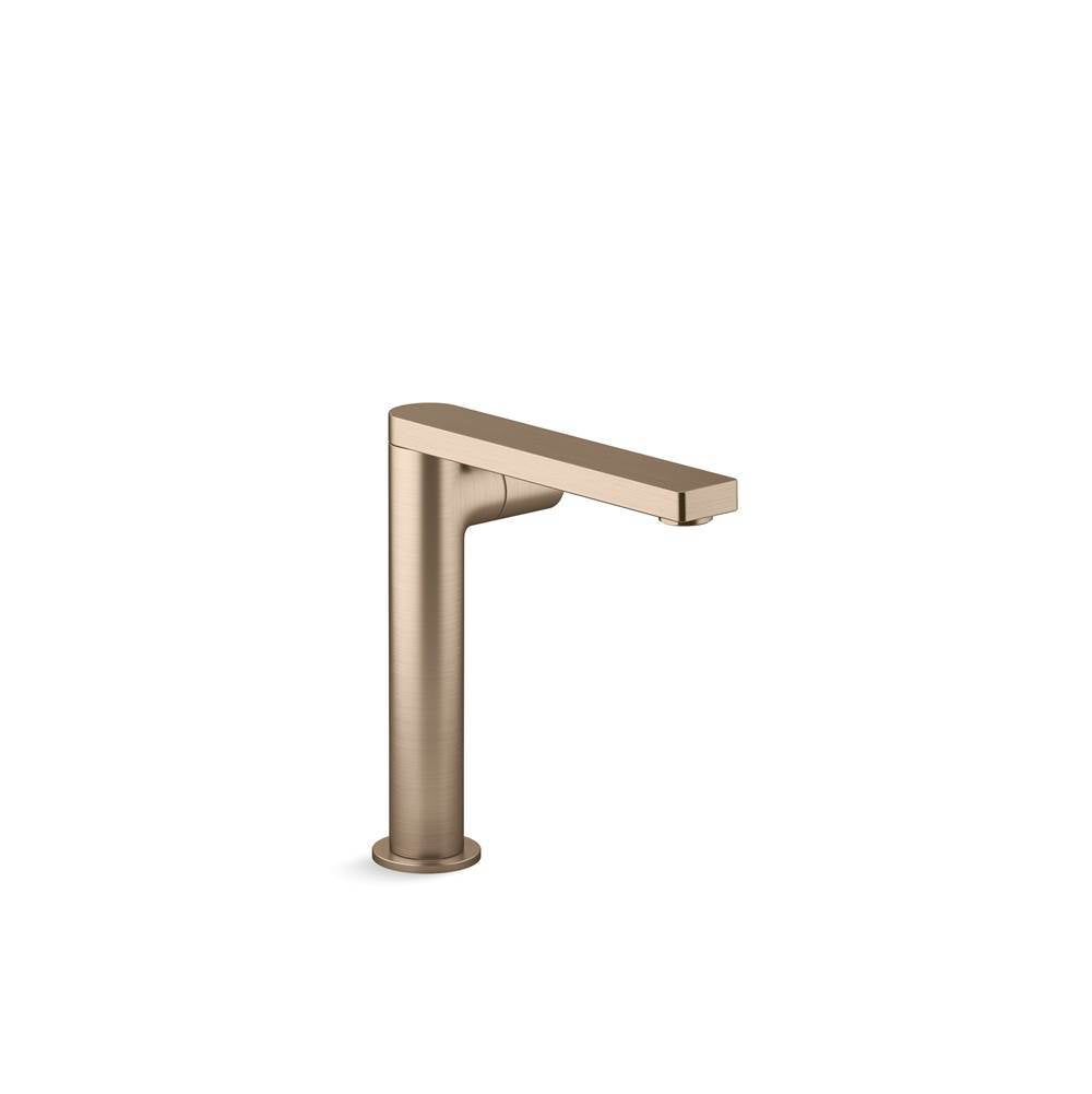 Kohler - Composed Tall single-handle bathroom sink faucet with Cylindrical handle, 1.2 gpm - Vibrant Brushed Bronze