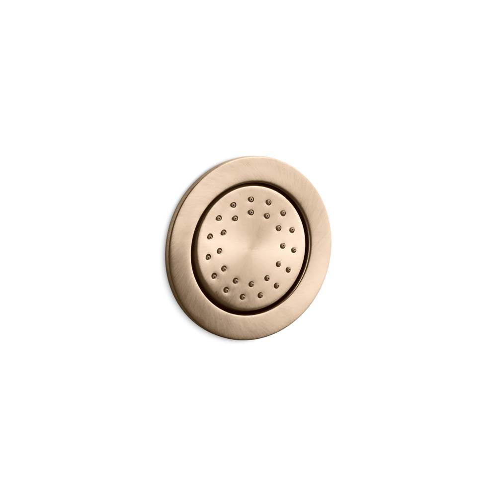 Kohler - WaterTile Round 27-nozzle single-function body spray, 1.0 gpm - Vibrant Brushed Bronze