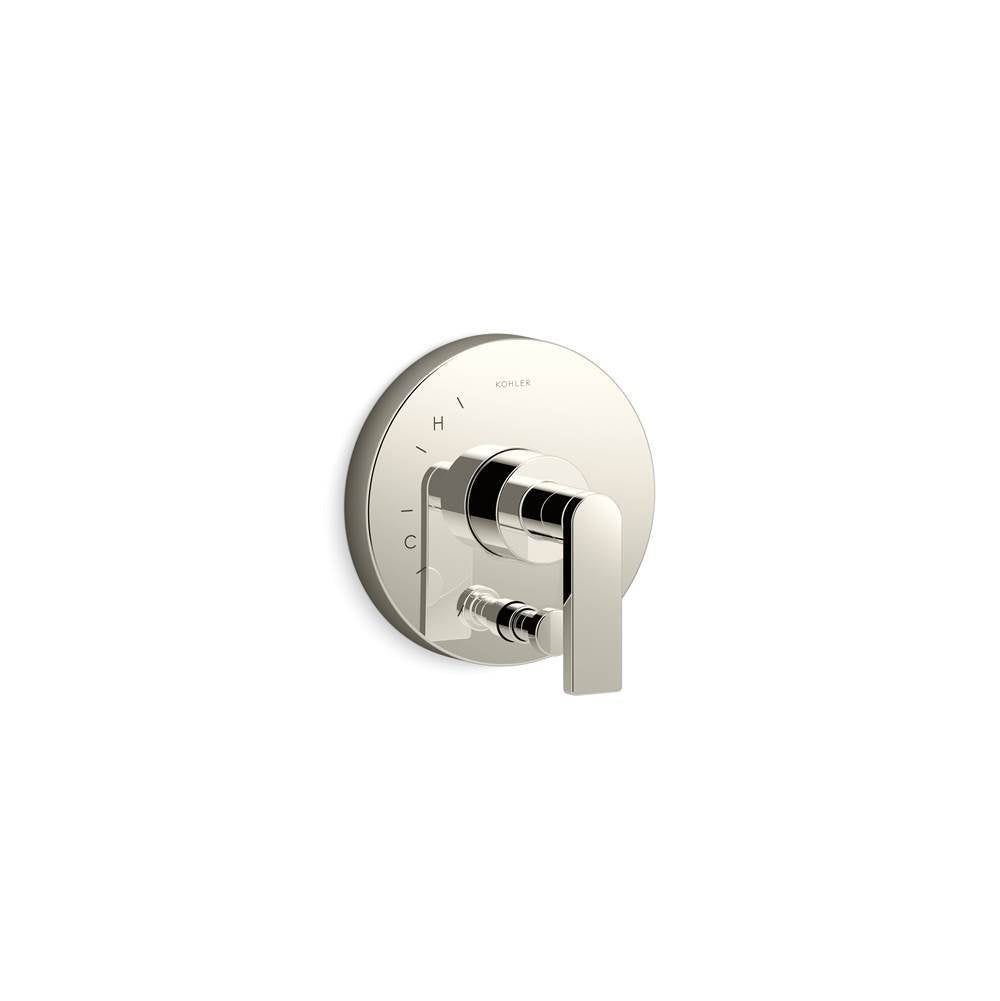 Kohler - Composed Rite-Temp valve trim with push-button diverter and lever handle - Vibrant Polished Nickel