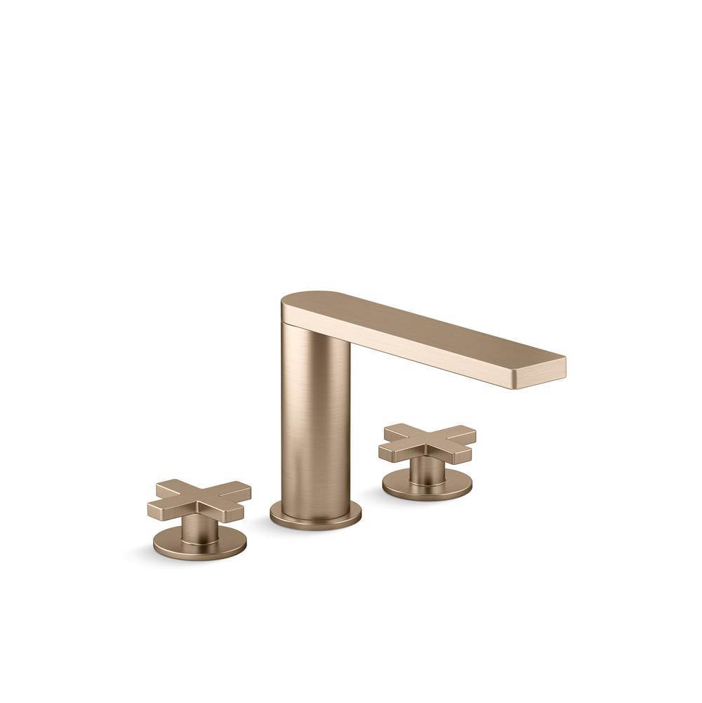 Kohler - Composed Deck-mount bath faucet with cross handles - Vibrant Brushed Bronze