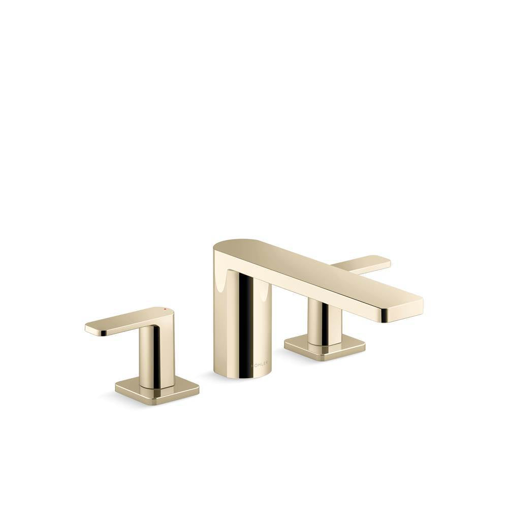 Kohler - Parallel Deck-mount bath faucet - Vibrant French Gold