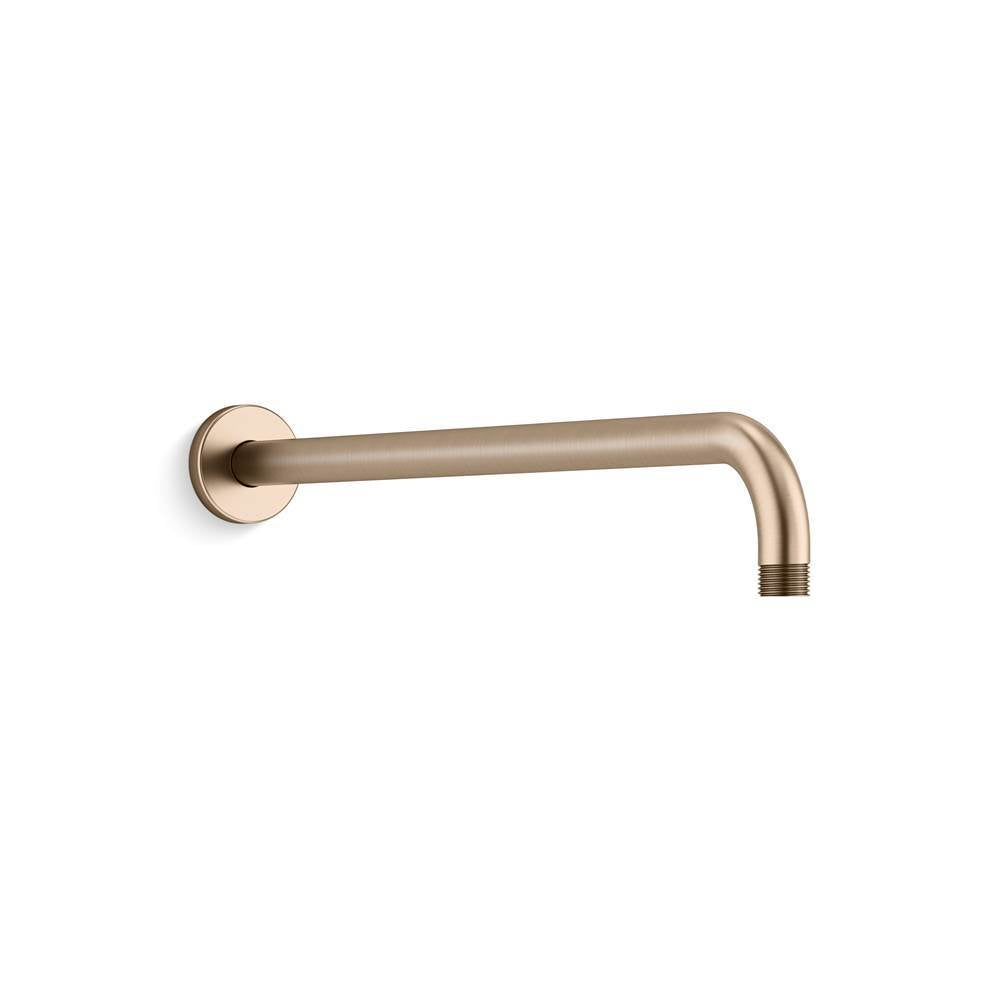 Statement 19'' wall-mount single-function rainhead arm and flange