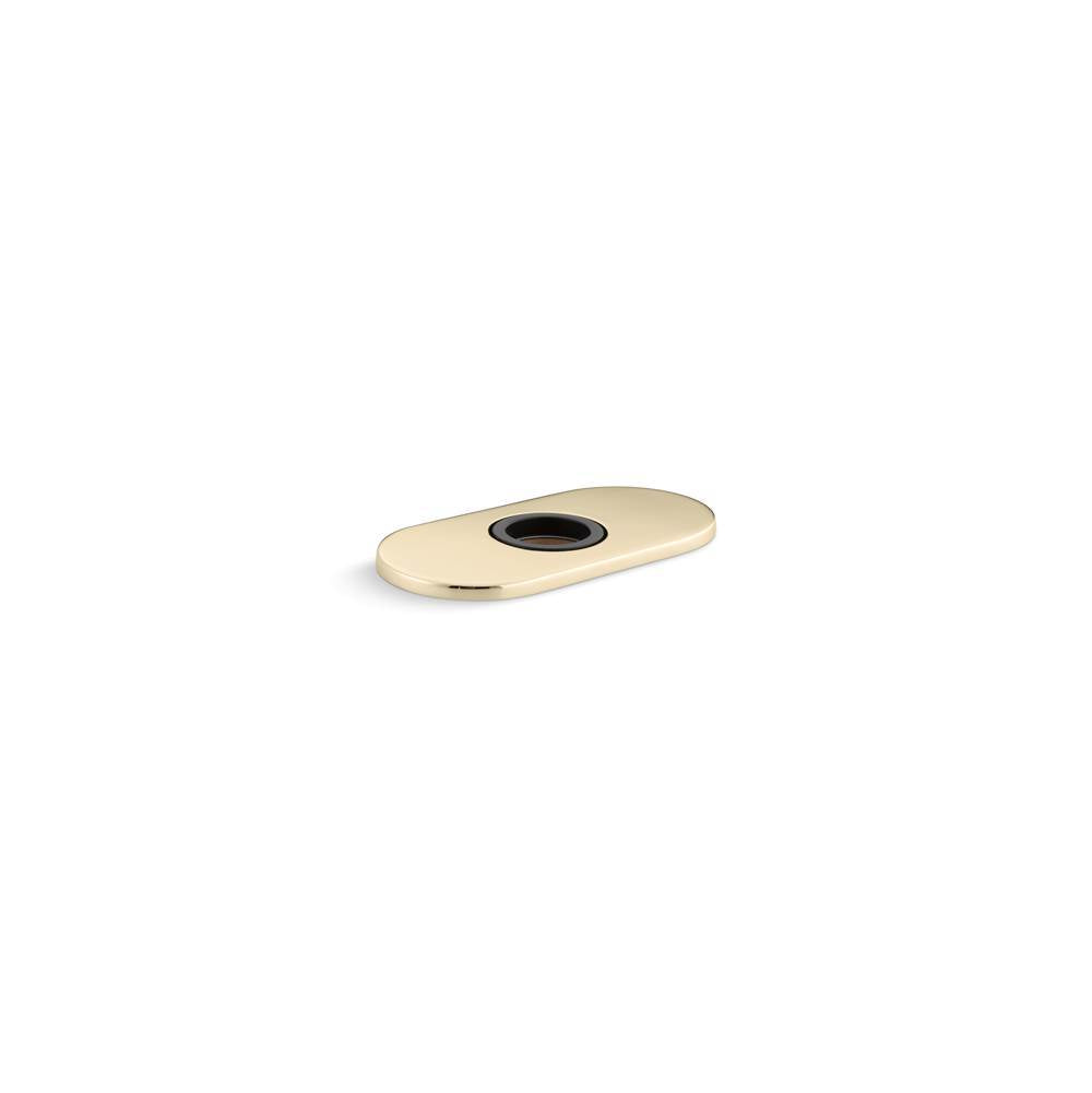 Kohler - 4'' escutcheon plate for InsightE and Kinesis faucet - Vibrant French Gold