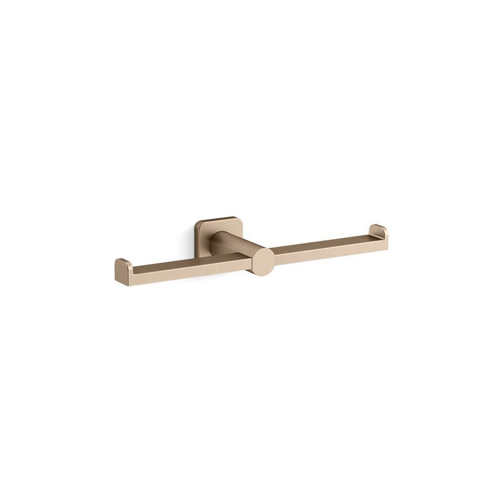 Kohler - Parallel Double toilet paper holder - Vibrant Brushed Bronze