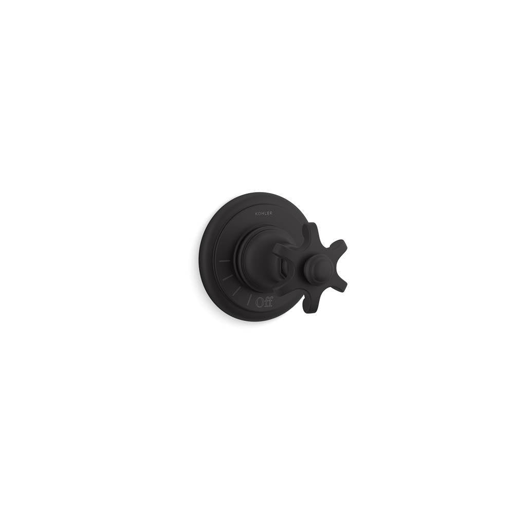Kohler - Artifacts MasterShower volume control valve trim with cross handle - Matte Black