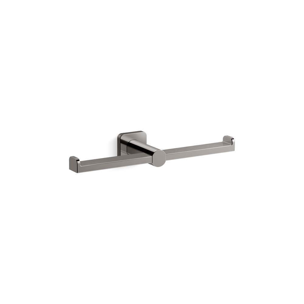 Kohler - Parallel Double toilet paper holder - Vibrant Titanium