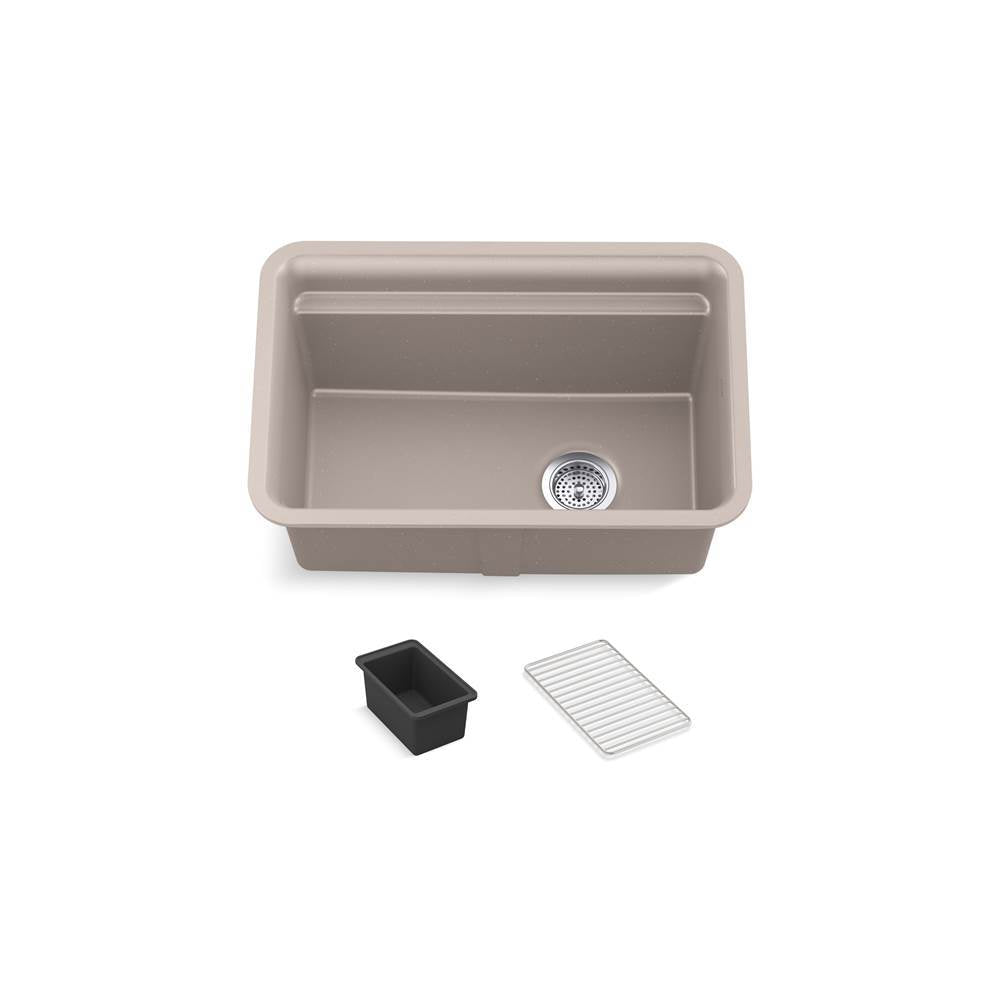 Kohler - Cairn 27-1/2'' undermount single-bowl utility sink - Matte Taupe
