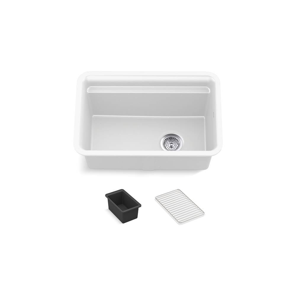 Kohler - Cairn 27-1/2'' undermount single-bowl utility sink - Matte White