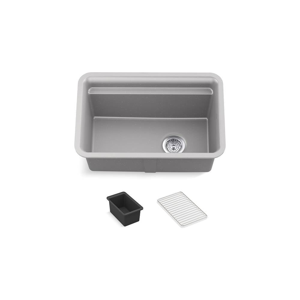Kohler - Cairn 27-1/2'' undermount single-bowl utility sink - Matte Grey