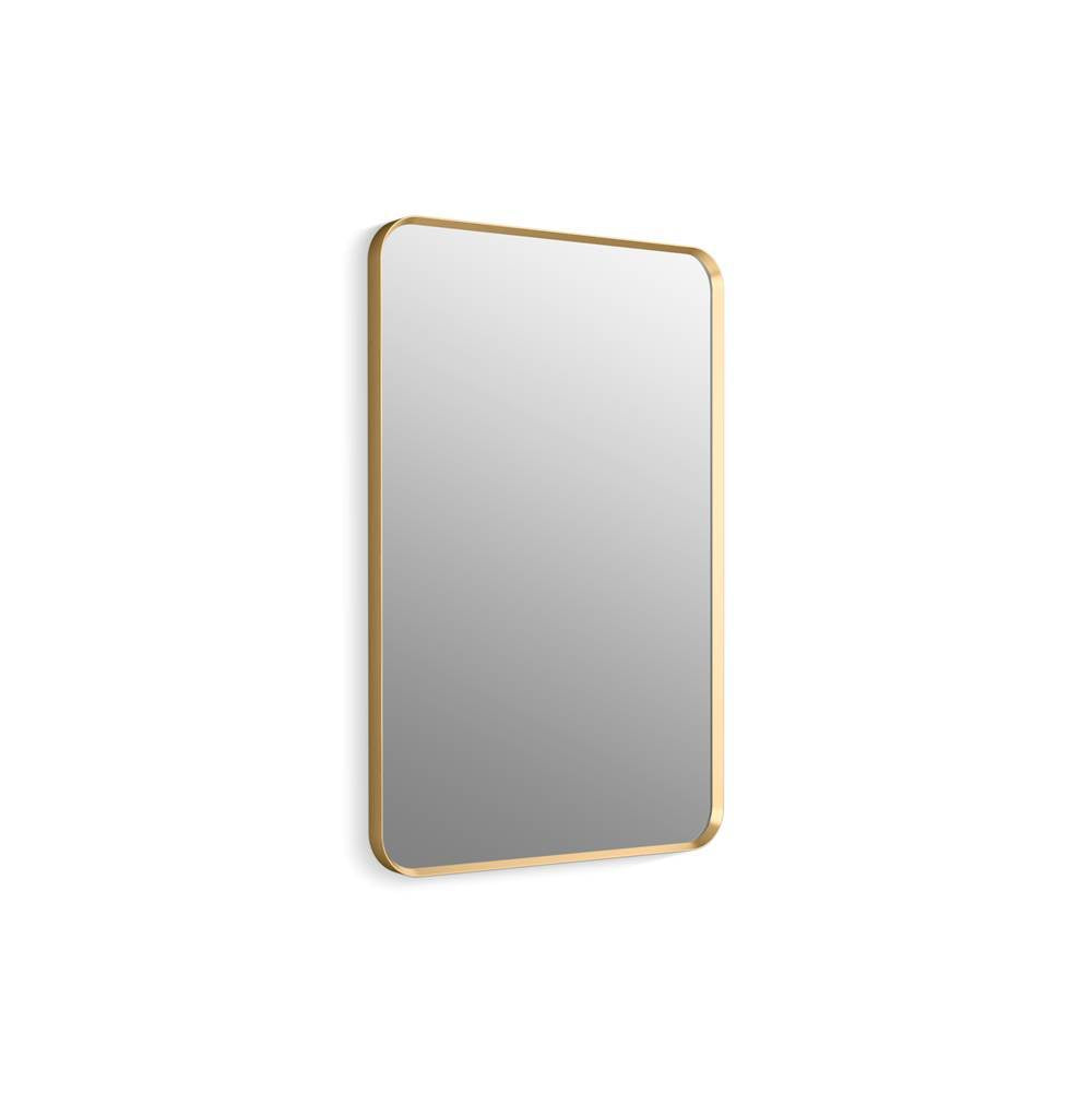 Kohler - Essential 24'' x 36'' rectangular framed mirror - Moderne Brushed Gold