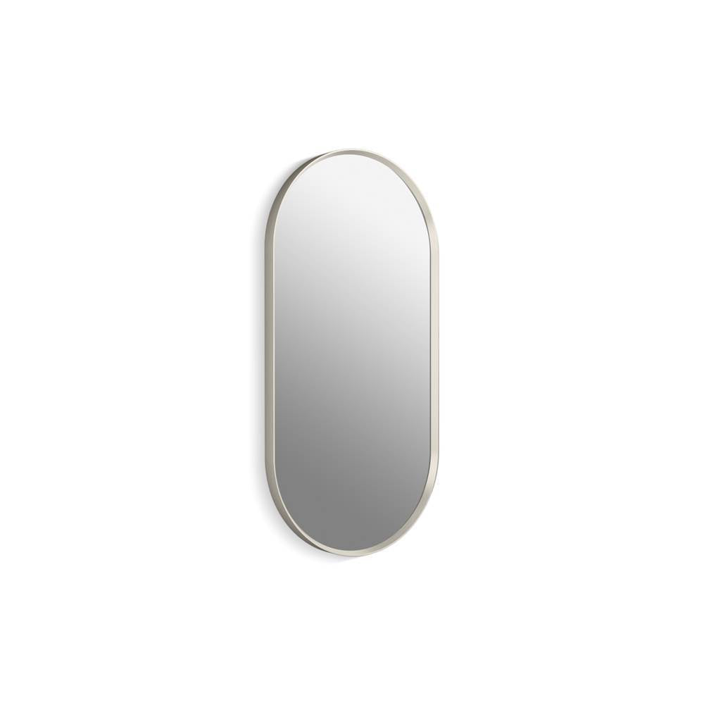 Kohler - Essential 18'' x 36'' capsule framed mirror - Brushed Nickel