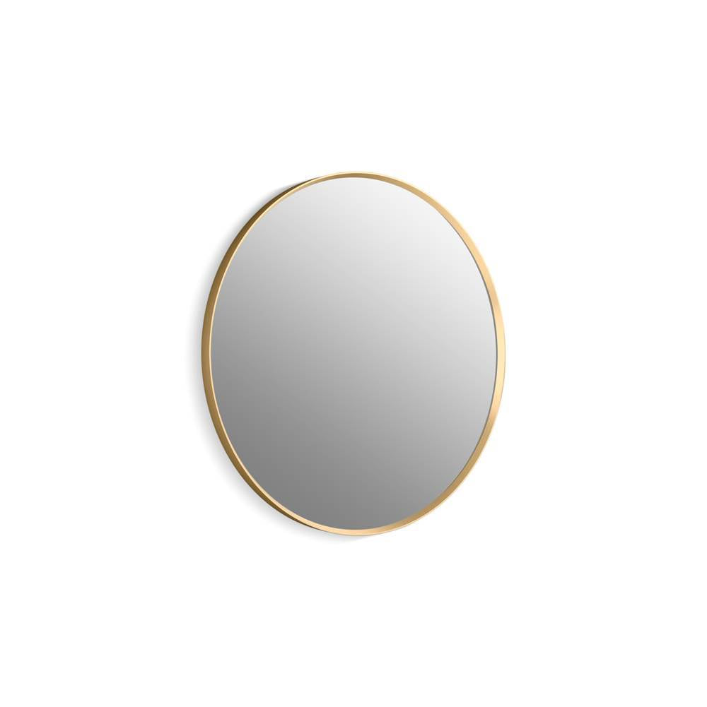 Kohler - Essential 32'' round framed mirror - Moderne Brushed Gold