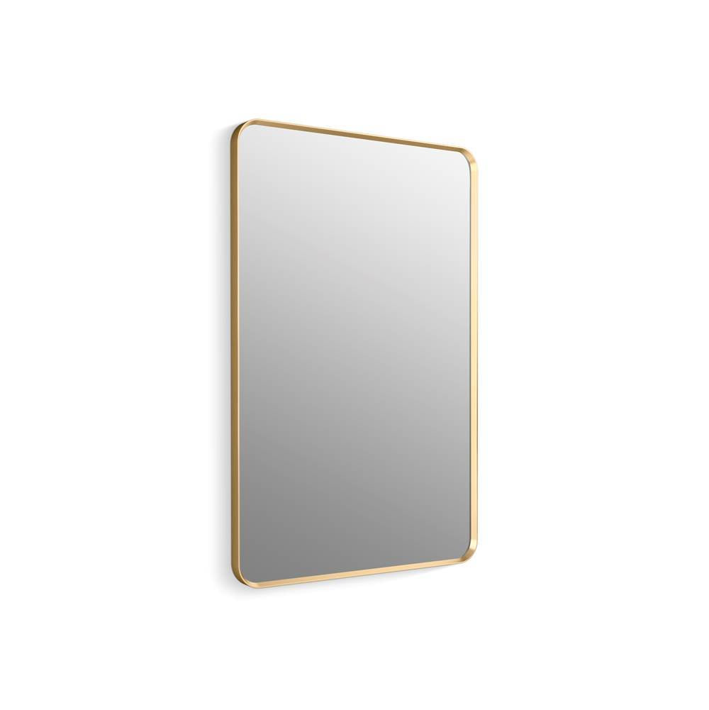 Kohler - Essential 30'' x 45'' rectangular framed mirror - Moderne Brushed Gold