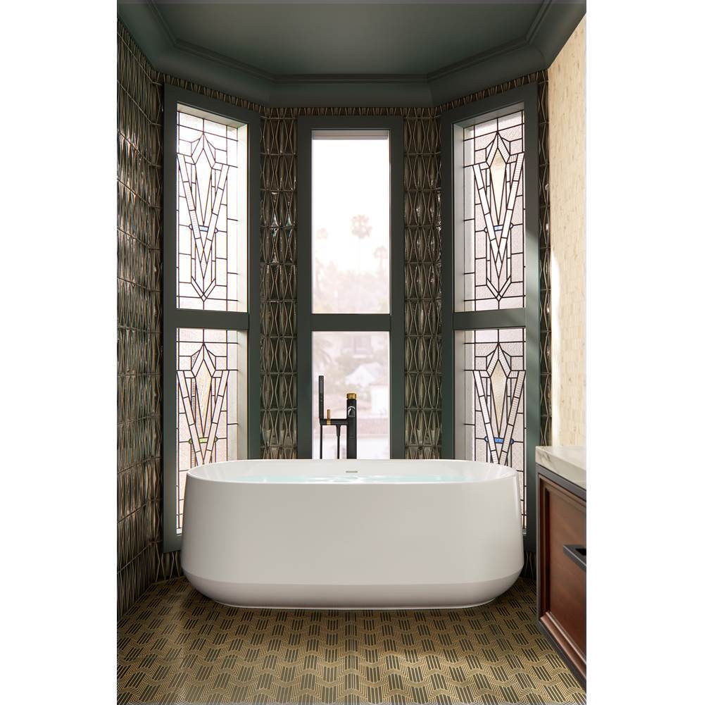 Occasion Floor-mount bath filler trim with handshower