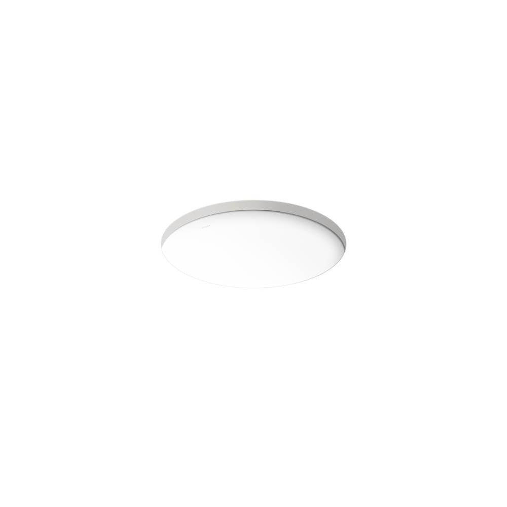 Caxton 16-1/8'' round undermount bathroom sink, no overflow