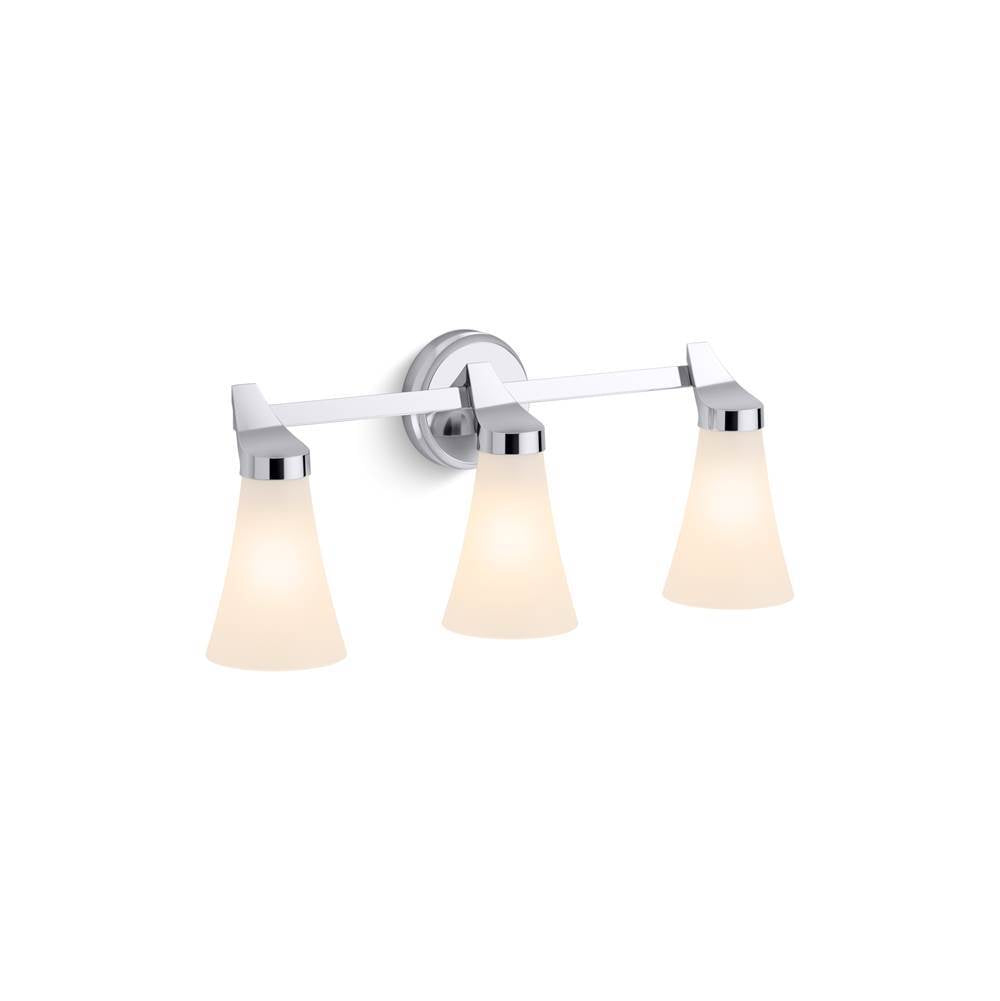 Kohler - SimpliceE Three-light sconce - Polished Chrome
