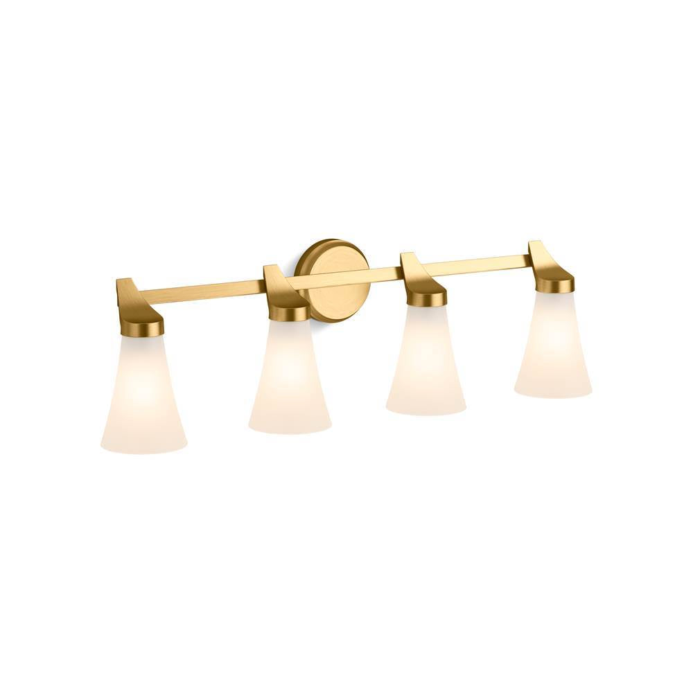 Kohler - SimpliceE Four-light sconce - Brushed Moderne Brass