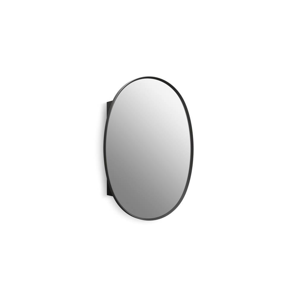 Kohler - Verdera 24'' x 34'' oval framed medicine cabinet - Matte Black