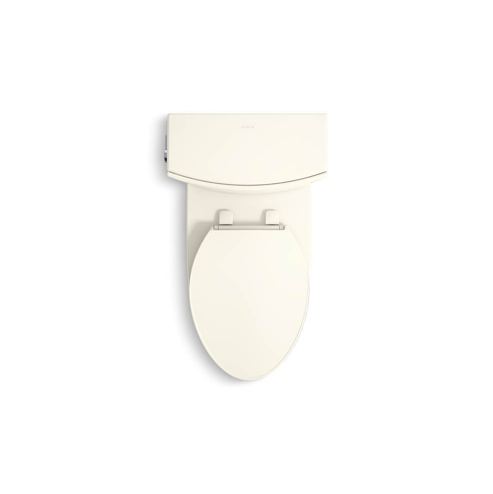 Veil Two-piece elongated toilet with skirted trapway, 1.28 gpf