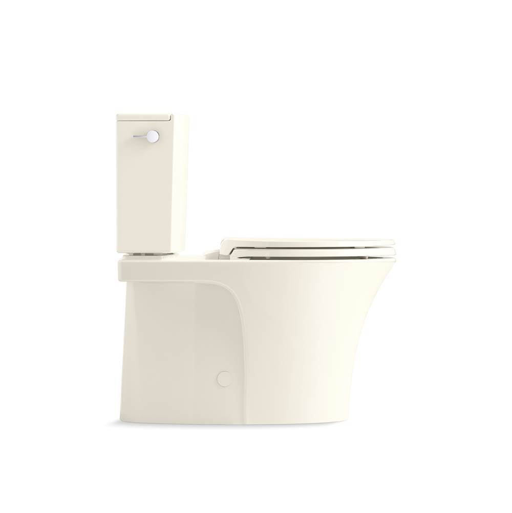 Veil Two-piece elongated toilet with skirted trapway, 1.28 gpf