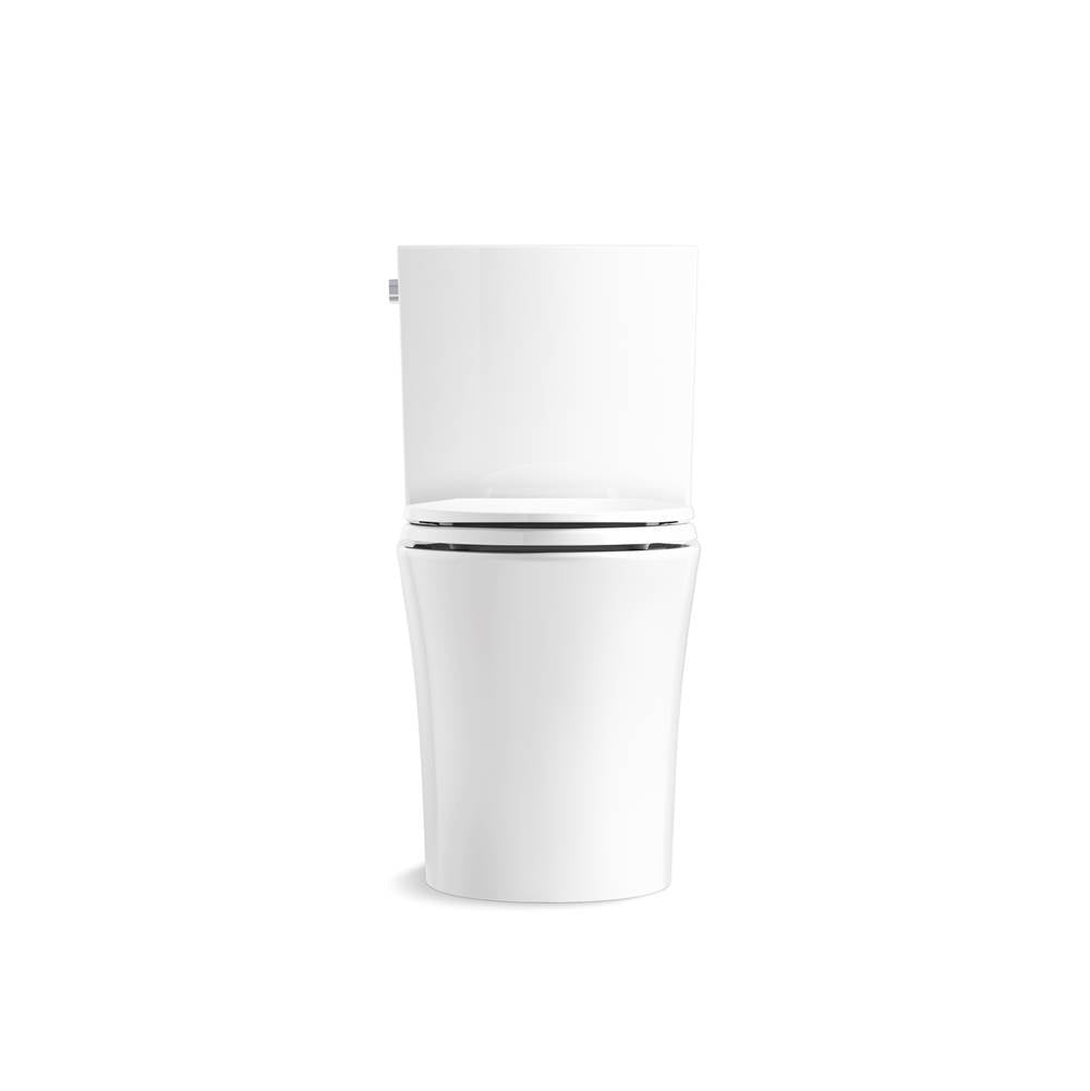 Veil Two-piece elongated toilet with skirted trapway, 1.28 gpf