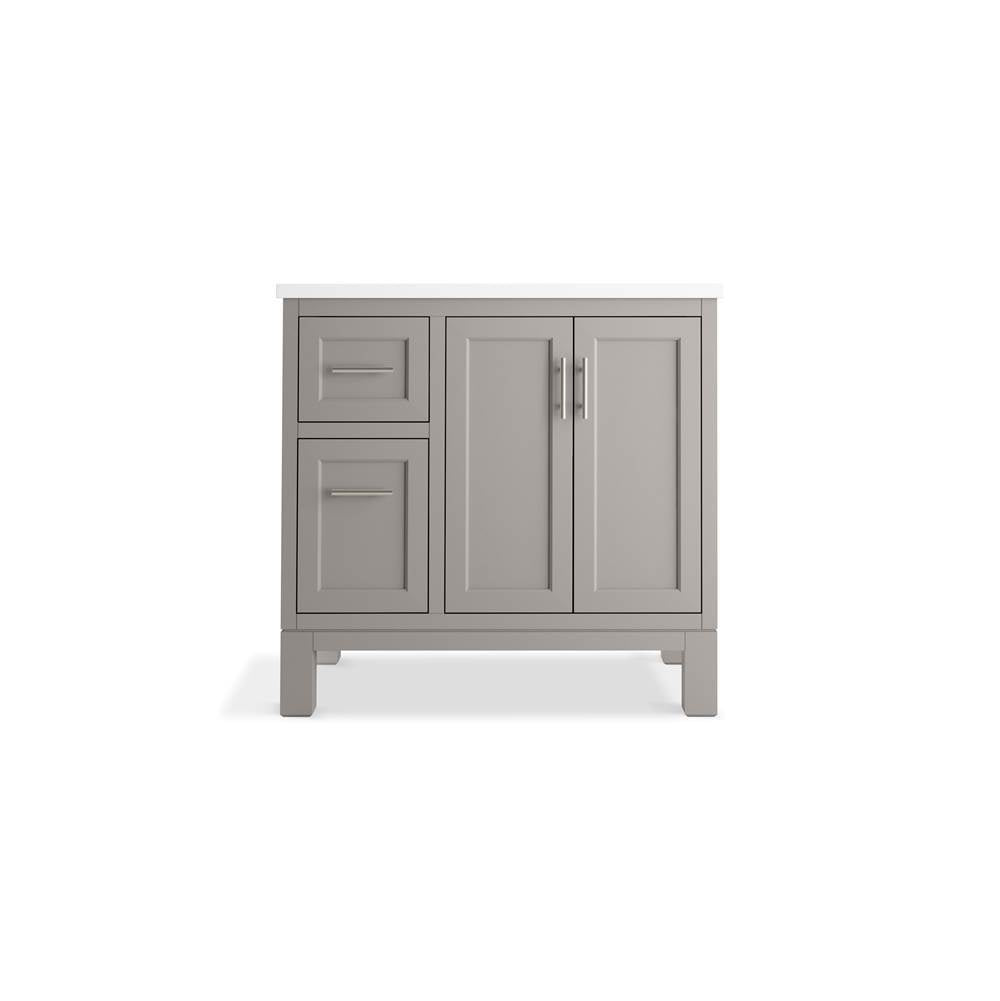 Quo 36'' bathroom vanity cabinet with sink and quartz top
