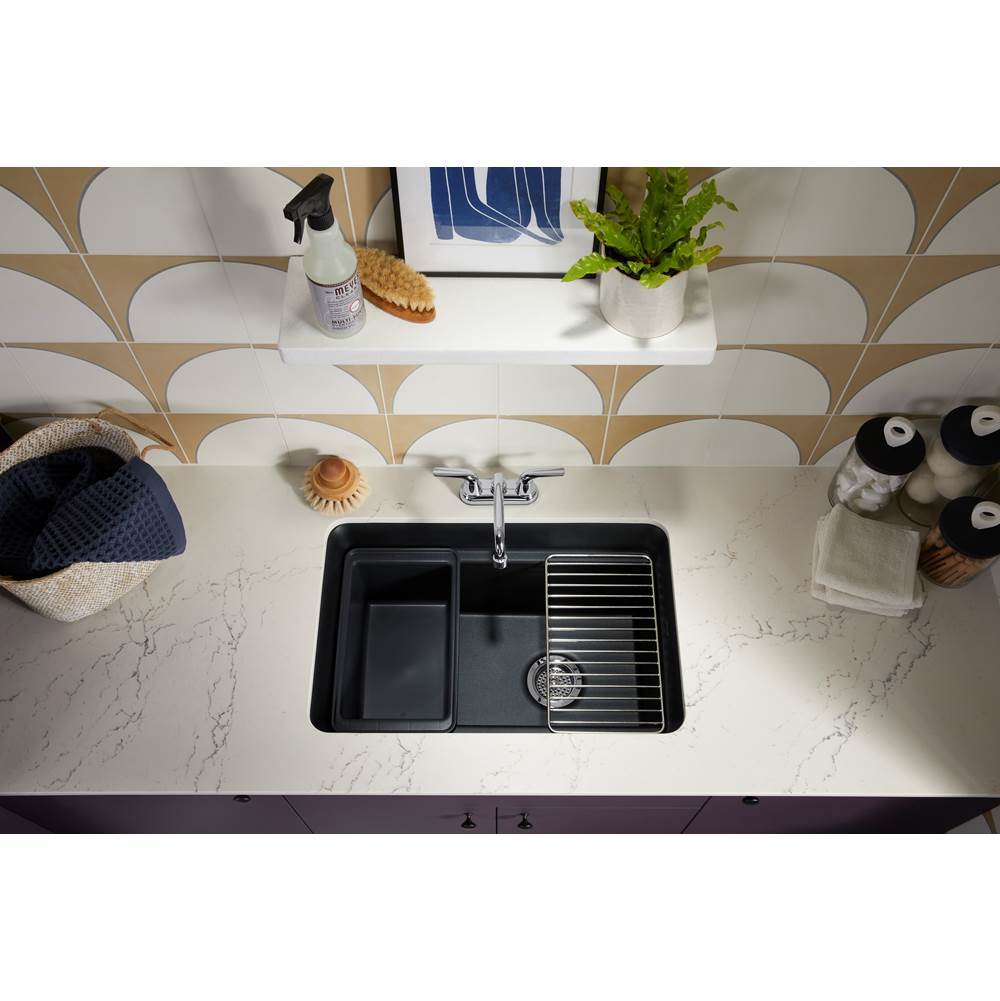 Cairn 27-1/2'' undermount single-bowl utility sink